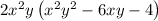 2x^2y\left(x^2y^2-6xy-4\right)