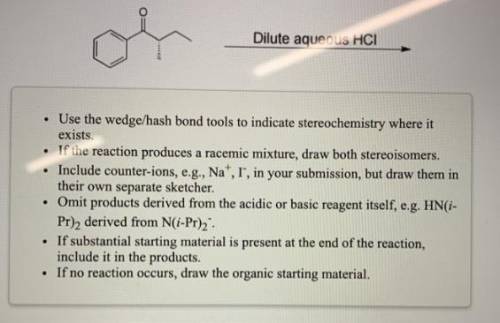 Draw the structure(s) of the major organic product(s) of the following reaction. Use the wedge/hash