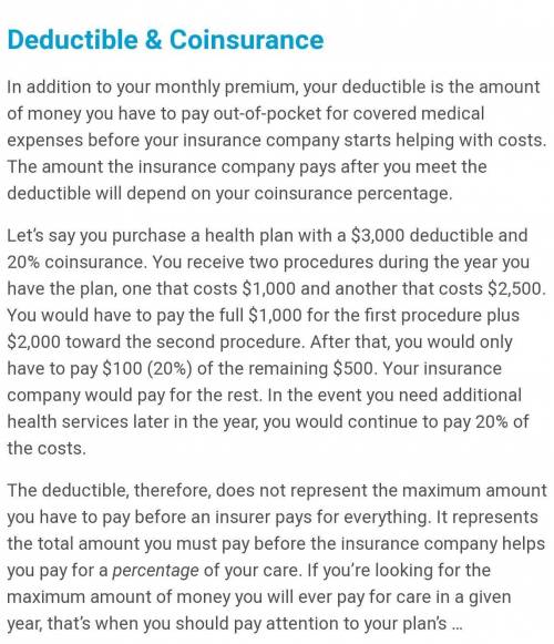 What is the difference between a deductible and a limit?