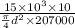 \frac{15\times 10^3\times 10}{\frac{\pi }{4}d^2\times 207000}