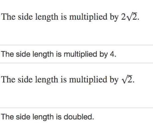 Asquare has side length of 9 in. if the area is doubled, what happens to the side length?