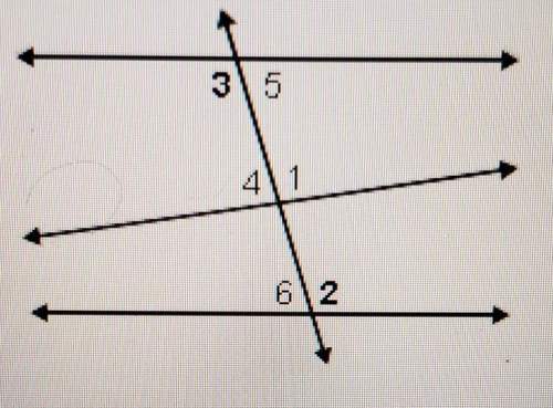Use the figure to decide the type of angle pair that describes angle 3 and angle 2