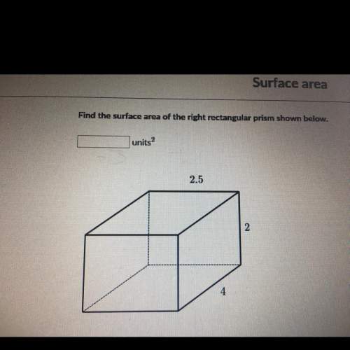 Find the surface area of the right rectangular prisim
