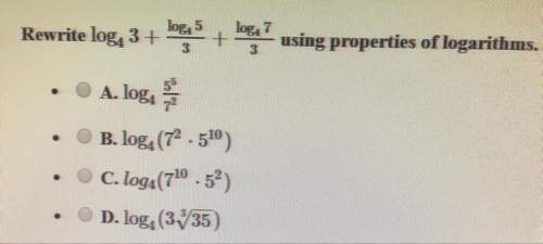 Rewrite this using properties of logarithms