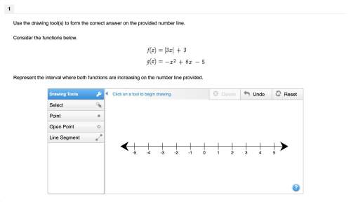 Use the drawing tool(s) to form the correct answer on the provided number line.consider