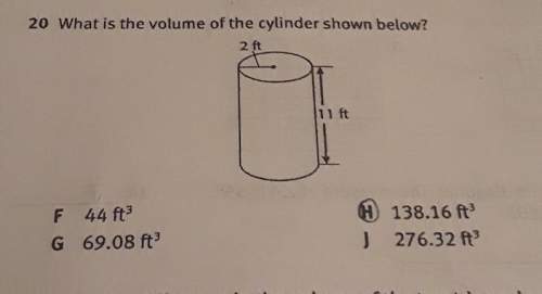 What is the volume of the cylinder shown below? i will mark brainliest