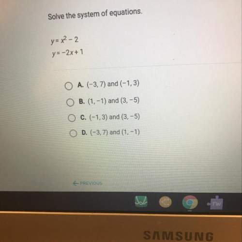 Solve the system of equations y=x^2-2 y=-2x+1