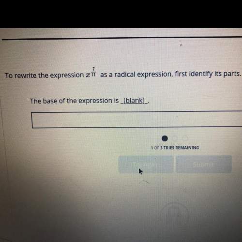 Identify its parts of the radical expression