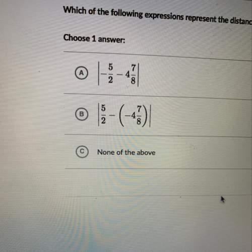 Which of the following expressions represents the distance between 5/2 and 4 7/8 on a number line?