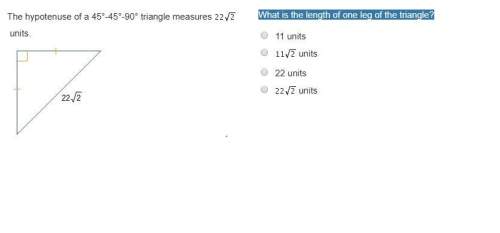 What is the length of one leg of the triangle?