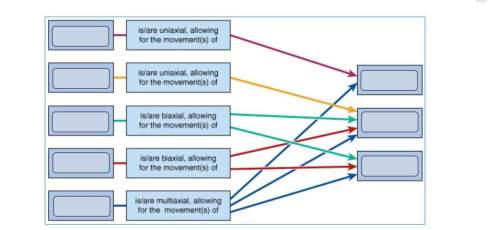 Complete the concept map to name and describe the common body movements and the types of synovial jo
