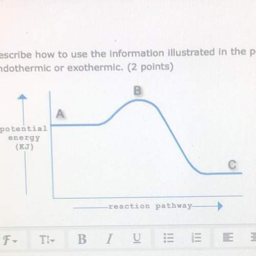 Describe how to use the information illustrated in the potential energy diagram below to determine t
