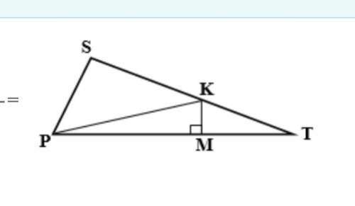 How can i solve this.  given: △pst, m∠s=90°, m∈ segment pt, segment pm ≅ mt, mk ⊥