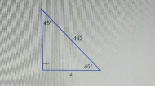 Which of the following represents the ratio of the hypotenuse to the givenside? o a. 12: