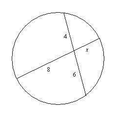 Find x. round to the nearest tenth if necessary. select one:  a. 2 b. 3 c. 2