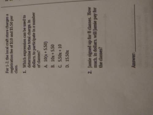 Can you guys me with this two questions