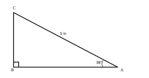The figure below shows a triangular piece of cloth: triangle abc has angle abc equal to 90 degrees