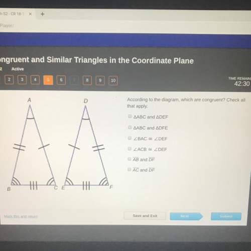 According to the diagram, which are congruent? check all that apply. aabc and adef