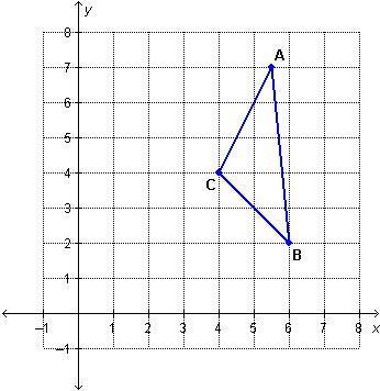 Answer asap clayton needs to reflect the triangle below across the line y=x&lt;