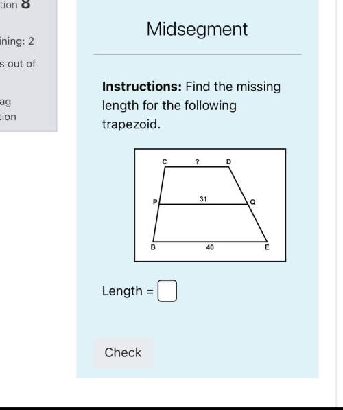 What’s the trapezoids missing length?