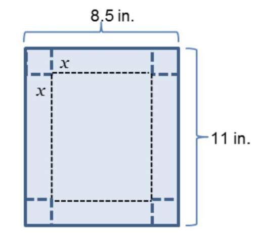 You are given a rectangular sheet of cardboard that measures 11 in. by 8.5 in. (see the diagram belo