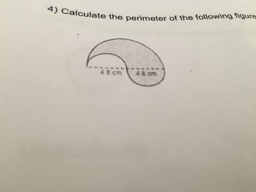 Calculate the perimeter of the following figure.