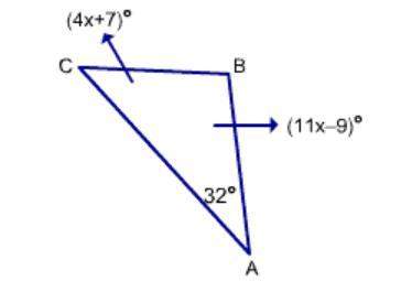 Find the measure of angle cba.