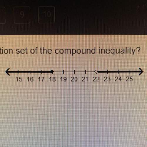 Which set of numbers is included in the solution set of the compound inequality?  {-7,5, 18, 2