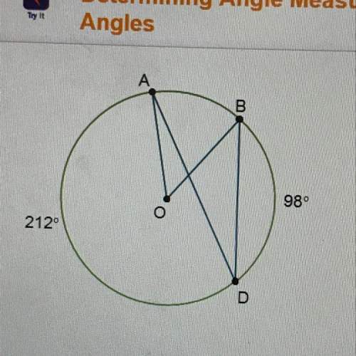 The measure of arc ab is the measure of angle aob is the measure of angle bda is