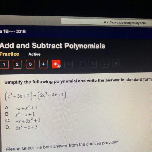 Simplify the following polynomial and write the answer in standard form.