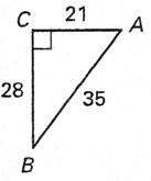 referring to the figure, find the sine of ∠a. give answer in simplest form.