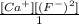 \frac{[Ca^{+}][(F^{-})^2]}{1}