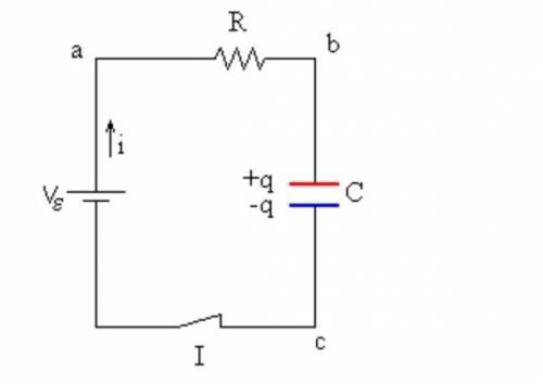 When a parallel-plate capacitor is connected to a battery: a ___ is stored on one plate, and a  is s