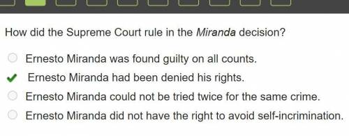 How did the Supreme Court rule in the Miranda decision?