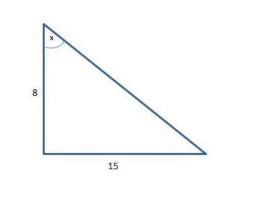 Me  find the measure of angle x. round your answer to the nearest hundredth. ( type the numerical an