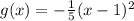 g(x)=-\frac{1}{5} (x-1)^2