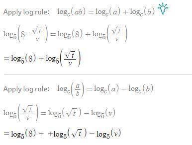 Expand the following logarithmic expression.