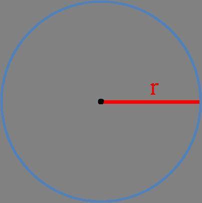 What is the radius of a circle
