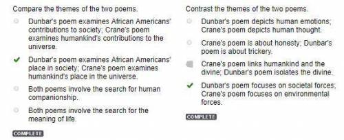 Compare and contrast Angelou and Dunbar’s poems.