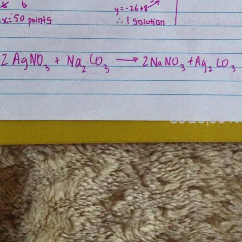 Write the balanced COMPLETE ionic equation for the reaction when Na₂CO₃ and AgNO₃ are mixed in aqueo