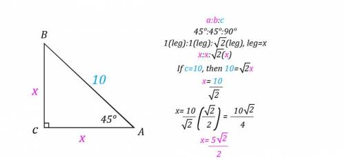 How do I solve a special right triangle