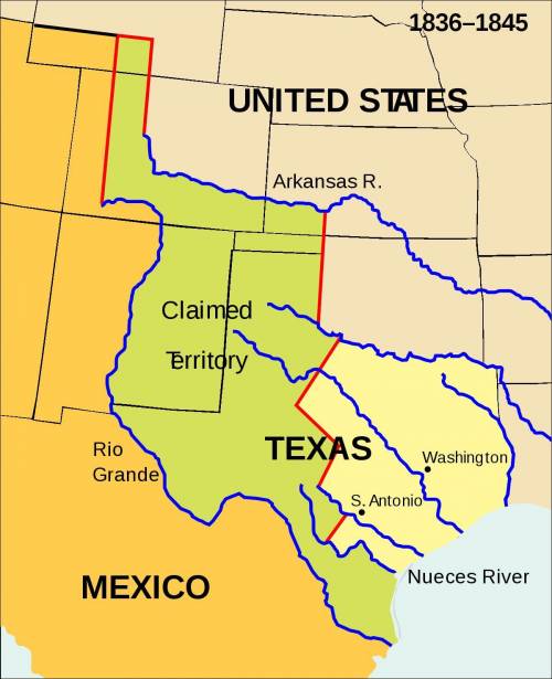 Besides Texas, which states had at least PART of their land inside the Texas Annexation? (5 answers)