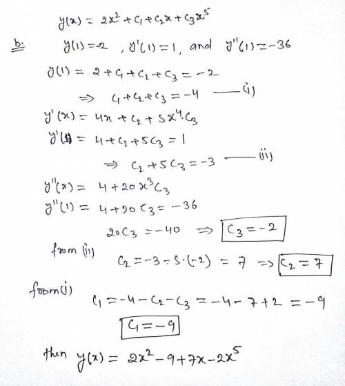 A particular solution and a fundamental solution set are given for the nonhomogeneous equation below