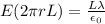 E(2\pi rL)=\frac{L\lambda}{\epsilon_0}