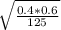 \sqrt{\frac{0.4*0.6}{125} }