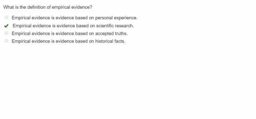 What is the definition of empirical evidence? Empirical evidence is evidence based on personal exper