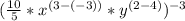 (\frac{10}{5} *x^{(3-(-3))}*y^{(2-4)})^{-3}
