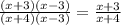 \frac{(x+3)(x-3)}{(x+4)(x-3)} =\frac{x+3}{x+4}