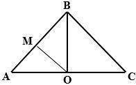 Given: AB ≅ BC , m∠MOC = 135° OM − angle bisector Prove: ∠ABO ≅ ∠OBC
