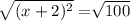 \sqrt[]{(x+2)^2}=\sqrt[]{100}